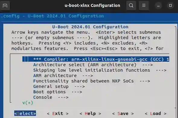 u-boot config